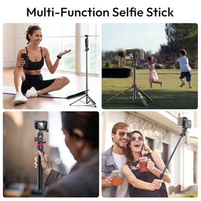 ULANZI MT-89 Extendable Tripod Aluminum, 82" Portable Adjustable Light Stand with 1/4" Screw Quick Release, Camera Phone Tripod for Camera Video Light Smartphone, Lightweight for Travel,Up Load 2.2LBS - size: 82 inch-Original Version