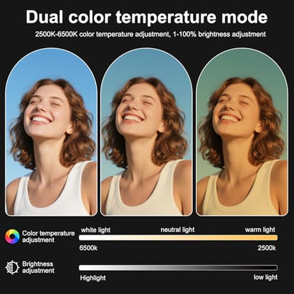 6.7" RGB Video Light Wand, Magnetic Handheld Tube Light Stick 2500K-9000K CCT & 20 Scene Modes with 2000mAh Battery, 95+ CRI, 120° Beam Angle for Photography YouTube TikTok Vlog - size: 6.7 inch