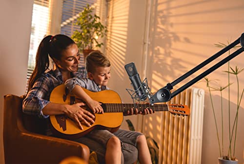 SUUNTOK Microphone Shock Mount Anti-Vibration Mic Holder Spider Recording Mic Shockmount Stand Compatible with Neumann U87 Ai, U89 i and TLM 67 (Black) - style: Black Compatible with U87 Ai