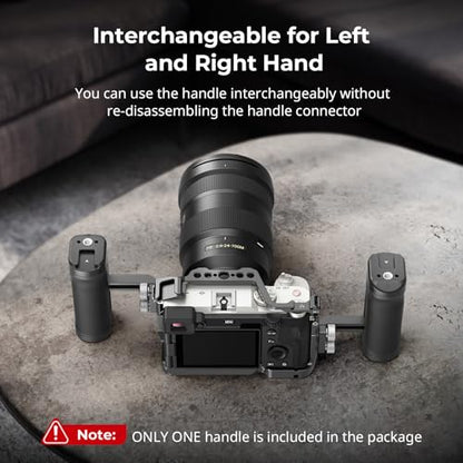 SmallRig Mini Side Handle for 1/4"-20 Threaded Holes, Camera Cage Handle for Left or Right Hand, Up and Down Adjustable, with Built-in Cold Shoe & Threaded Hole - 4755 - style: 1/4''-20 Screws
