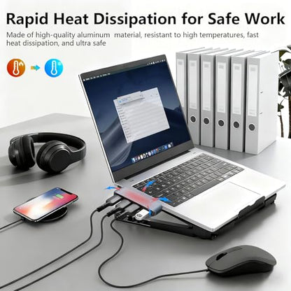 USB 3.0 Hub | Premium USB Hub for Laptops Cable-Free Plug-and-Play Design, Seamlessly Integrated with Your Device Wide Compatibility with Laptops, Desktops and Most USB-Enabled Devices - style: Left USB 3.0 Hub