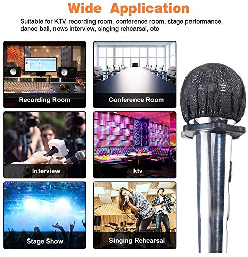 200 Pcs Disposable Microphone, Non-Woven Fabric, USB Connector, for Karaoke, Press Conferences, Recording Rooms