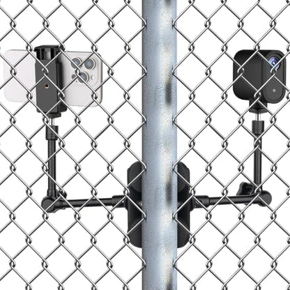 Mippko Magnetic Camera Fence Mount for GoPro/Mevo Start /insta360 /Pocket 3 /iPhone,Two 1/4"-20 Slots Net Chain Link Fence Holder for Recording Baseball/Softball/Tennis Games (2 Magic Arms) - style: Two Magic Arms