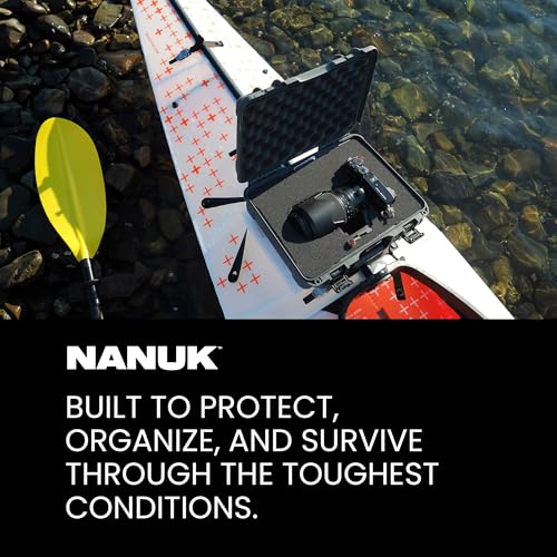 NANUK 910 Hard Case with Customizable Cubed Foam, IP67 Waterproof, Dustproof and Impact Resistant, 14.3” x 11.1” x 4.7”, Rugged Construction for Ultimate Protection, Made in Canada – Lime - color: Lime, style: Cubed Foam