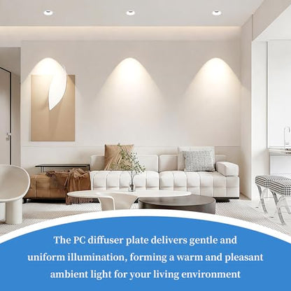 4 Pcs LED Light Diffuser, 11.8x11.8x0.039In PC Light Board Diffusion Cover Sheet, LED Dimming Film Anti-Glare for Soften Ceiling Light, LED Downlight, Spotlight LED Panel, Track Light