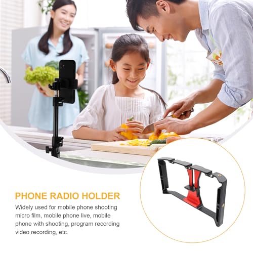 Balacoo Smartphone Video Rig Hand-held Stabilizer Grip Phone Video Cage Bracket for Live Streaming and Vlogging Compatible with Smartphones