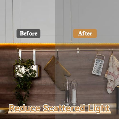 LED Diffuser Tape, 2PCS LED Strip Light Diffuser Tape Dimming Masking Tapes | 0.78inx29ft LED-Strip Lights Cover Soften Lighting Blocking Sticker for Slightly Diffusers Lights,White