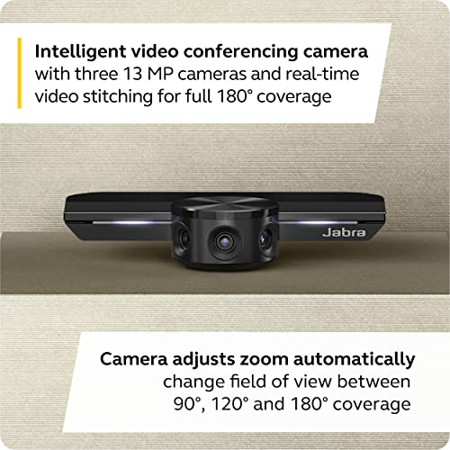 Jabra PanaCast Meet Anywhere Video Conference Bundle – Conference Room Camera with 180° Panoramic-4K View Speak 750 Conference Speakerphone, MS Teams Certified, Works with Zoom, Google Meet - size: PanaCast + Speak 750 MS