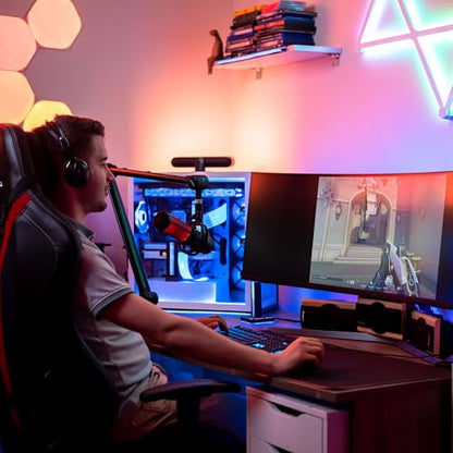 IXTECH Boom Arm - Adjustable 360° Rotatable Microphone Sturdy Stainless Steel Mic Desk, Table Stand Foldable Scissor Stable Mount Arms for Radio Studio, Podcast, Gaming - color: HERO