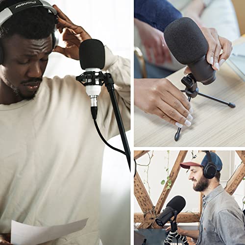 Microphone Covers Foam 1-Pack, High Density Foam Mic Windshield Pop for Mic Condenser Microphone - size: Large