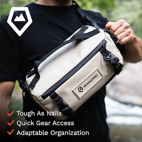 WANDRD ROGUE V1 6L Sling: Compact Camera Sling and Crossbody Bag with Fast Access, 3-Way Carry– Lightweight Everyday Bag Great for Travel, Photography, and Daily Use (Yuma Tan) - color: Yuma Tan