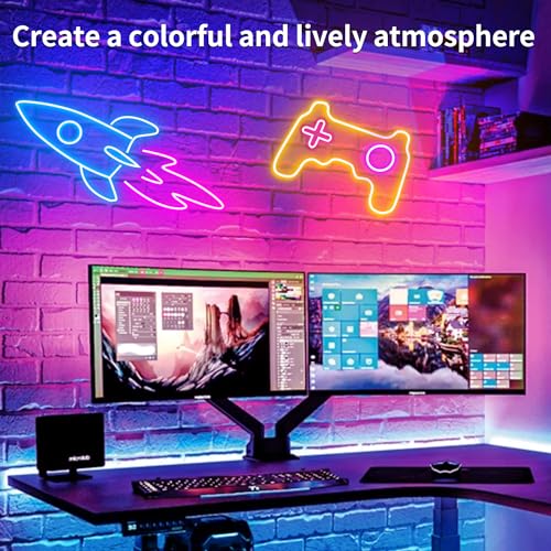 LED Neon Rope Lights 50FT,IP65 Waterproof LED Strip Lights,Music Sync LED Lights with Remote and APP Control, 24V RGB LED Rope Lights for Bedroom,Holiday Decoration（with Snap &Screws） - size: 50FT