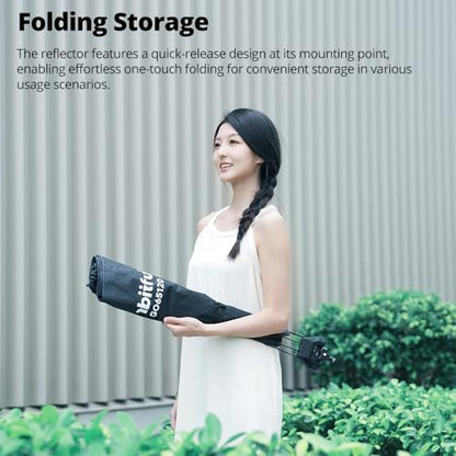 AMBITFUL Reflector Photography, Flash Light Reflectors, 𝐐𝐮𝐢𝐜𝐤 𝐑𝐞𝐥𝐞𝐚𝐬𝐞 U-Shape Reflector with 48in x 25.5in Photography Diffuser for Studio Portrait&Video Shooting, 3-in-1 White/Silver/Gold