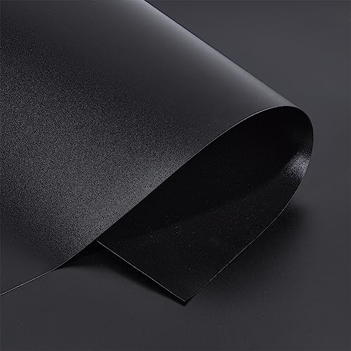 BENECREAT 40x15inch PVC Photography Backdrop, Matte Black PVC Vinyl Photo Background for Product Video Photography Photo Studio - color: Black
