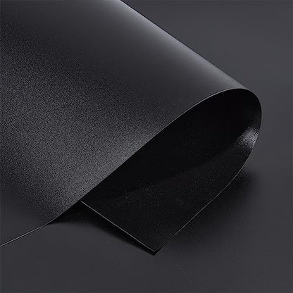 BENECREAT 40x15inch PVC Photography Backdrop, Matte Black PVC Vinyl Photo Background for Product Video Photography Photo Studio - color: Black