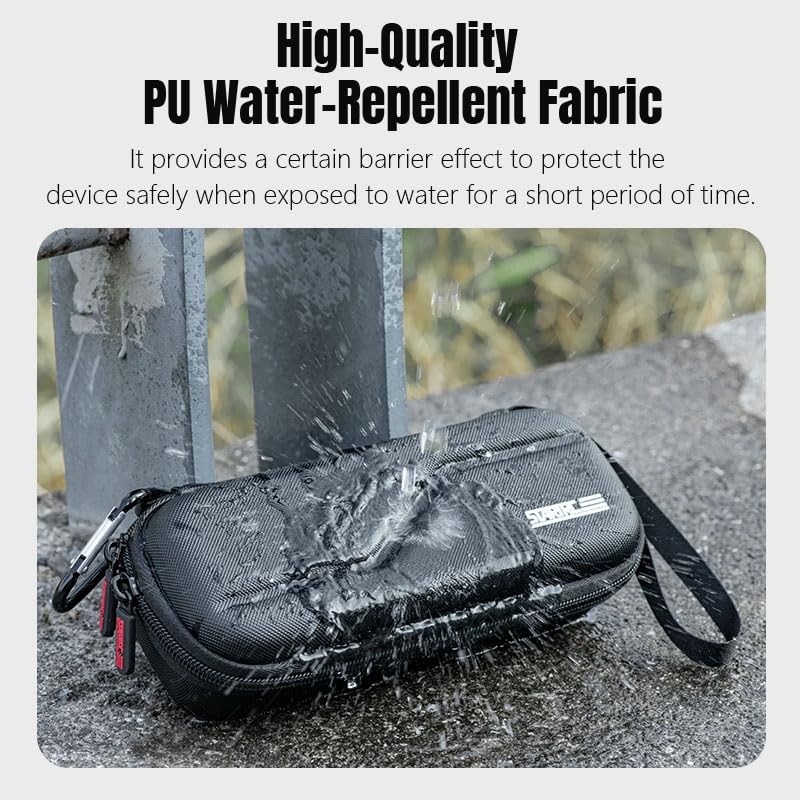 Osmo Pocket 4/Pocket 3/Xtra Muse Case, Portable PU Waterproof Storage Protective Bag for Osmo Pocket 4 With lanyard/hook