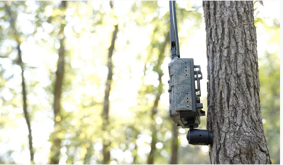 Slow Glow Trail Camera Mount Infinity with 360° Adjustable Ball Head, Tree Spike Camera Mount or Solar Panel Mount