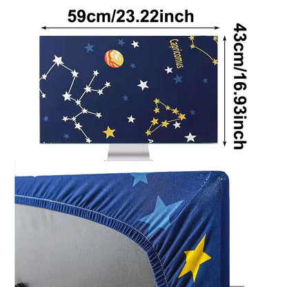 Monitor Dust Cover 22, 23, 24,25 inch Anti-Static Dustproof Protective Cover for LCD/LED/HD Panel Case Computer Sleeve Compatible with 22-25 inch PC, Desktop and TV (Lotus Leaf,22-25inch)
