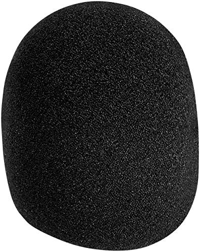 On-Stage Foam Ball-Type Microphone Windscreen, Black - color: Black, size: 1 Pack