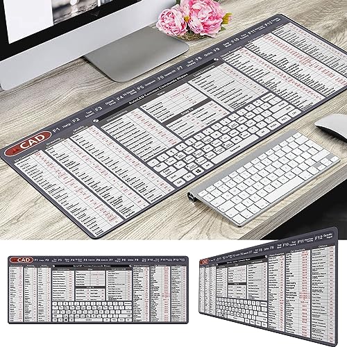 Engineer Architect Gifts Ultimate Auto cad Command Alia SES Shortcuts Mouse Mat, Quick Command Reference for Auto cad Users Mousepad,Gift for Architect Desk Mat Gaming Desk Mat KMH - color: Cad