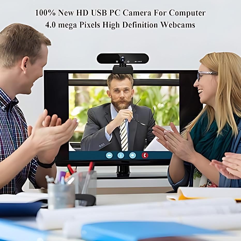 High-Definition USB Camera, 1080P/2K/4K, Built-in Microphone, Perfect for Online Teaching and Live Streaming - color: 2k
