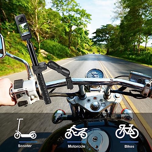 PULUZ Super Double Camera Clamp Mount, Crab Plier Clip Bracket Magic Arm Double Ball Head Adapter Umbrella Clamp for Motorcycle, Bike, Cross Bars, Desktop, Light Stand, Photo Boom Stand - style: Double Clamp