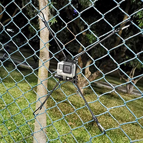 Cell Phone Fence Mount - Camera Backstop Chain Link Mount for Gopro Action Camera Small Digital Camera and Smartphones - Your Baseball - Softball - Tennis Games Buddy