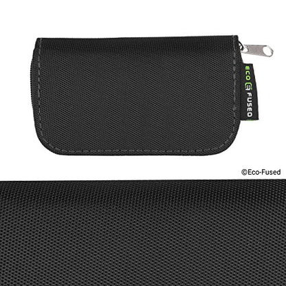 Eco-Fused Memory Card Case - Fits up to 22x SD, SDHC, Micro SD, Mini SD and 4X CF - Holder with 22 Slots (Black / 22 Slots - 2 Pack) - color: Black / 22 slots - 2 pack