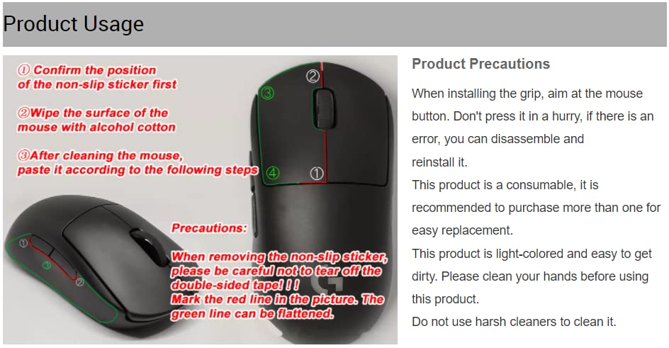 Gamer Mouse Grip Tape Sticker for VGN Dragonfly R1 Pro MAX VXE Max Non Slip Suck Sweat Pre Cut Easy Install Blood X - color: Blood X