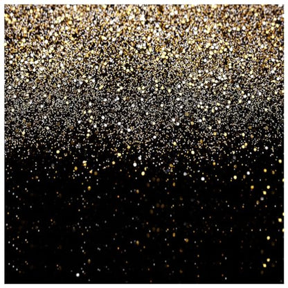 Black and Gold Backdrop Golden Glitter Backdrop for Photography Wedding Birthday Baby Shower Party Photo Studio 10x10FT 11176 - color: Gold, size: 10x10FT