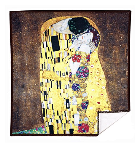 Large [6 Pack] Classic Art (The Kiss) - Ultra Premium Quality Microfiber Cleaning Cloths (Best for Camera Lens, Glasses, Screens, and All Lens.), Microfiber Cloth - color: Gustav Klimt "the Kiss", size: 6 Pack