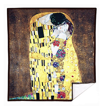 Large [6 Pack] Classic Art (The Kiss) - Ultra Premium Quality Microfiber Cleaning Cloths (Best for Camera Lens, Glasses, Screens, and All Lens.), Microfiber Cloth - color: Gustav Klimt "the Kiss", size: 6 Pack
