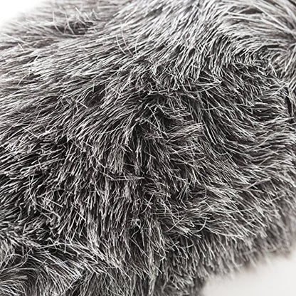 Movo WS-G200 Furry Rigid Windscreen for Microphones 18-23mm in Diameter and up to 8.6" (22cm) Long - Dark Gray - size: 7.8"