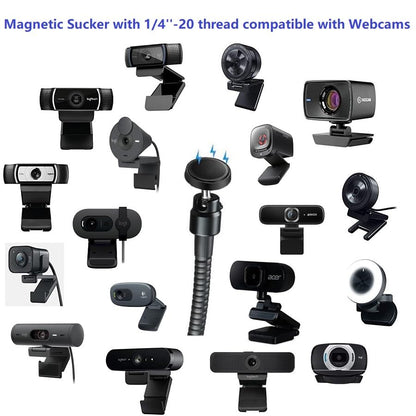 Brio 101 Webcam Stand, Magnetic Webcam Clamp Mount Holder Compatible with Logitech Brio 101 100/Brio 301 300/Brio 501 500/Brio 4K/C270/C310 webcams