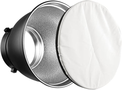 7" Standard Reflector Diffuser Lamp Shade Dish with 20° /40°/ 60° Honeycomb Grid White Soft Cloth for Bowens Mount Studio Strobe Flash Light Speedlite