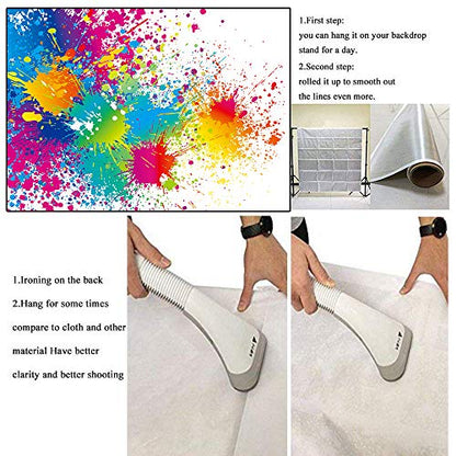 Colorful Splatter Pigment Paint Background 6x9ft Abstract Background Video Studio BJHXME207 - size: 6x9Ft