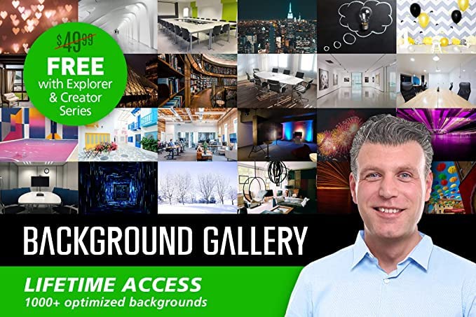 Valera 70in Green Screen Backdrop with Stand for Streaming, Ultra Portable 2 Min Setup, Portrait & Landscape, Tripod & Wall Mount, for Tiktok Zoom Video Meetings & More, +1k Free Backgrounds Included - size: 70 Inch
