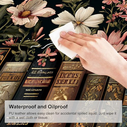 Mouse Pad, Large Anti-Slip with Stitched Edges Desk Mat Desktop Laptop Computer Desk Keyboard Mat,Table Protector Blotter Mat (Book, 31.5" x 11.8") - color: Book, size: 31.5" x 11.8"