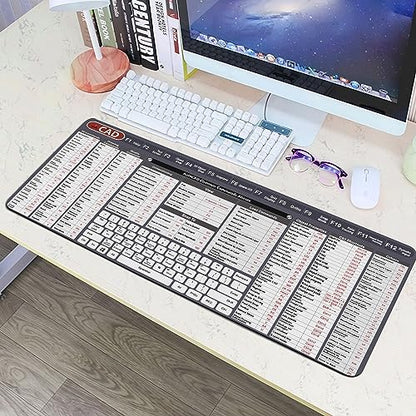 Engineer Architect Gifts Ultimate Auto cad Command Alia SES Shortcuts Mouse Mat, Quick Command Reference for Auto cad Users Mousepad,Gift for Architect Desk Mat Gaming Desk Mat KMH - color: Cad