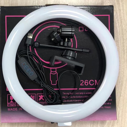 10'' Ring Light Replacement Parts USB Switch Phone Holder 1/4 Screw Joint Without Tripod Stand for Photography LED Circle Lamp Ringlight Video Live Streaming Fill Lights Camera Webcam