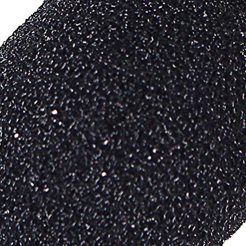 15 Pack Foam Microphone Windscreen, Lapel Headset Microphone Sponge Mini Foam Cover Shield Protection for Variety of Headset (Black) - color: Black