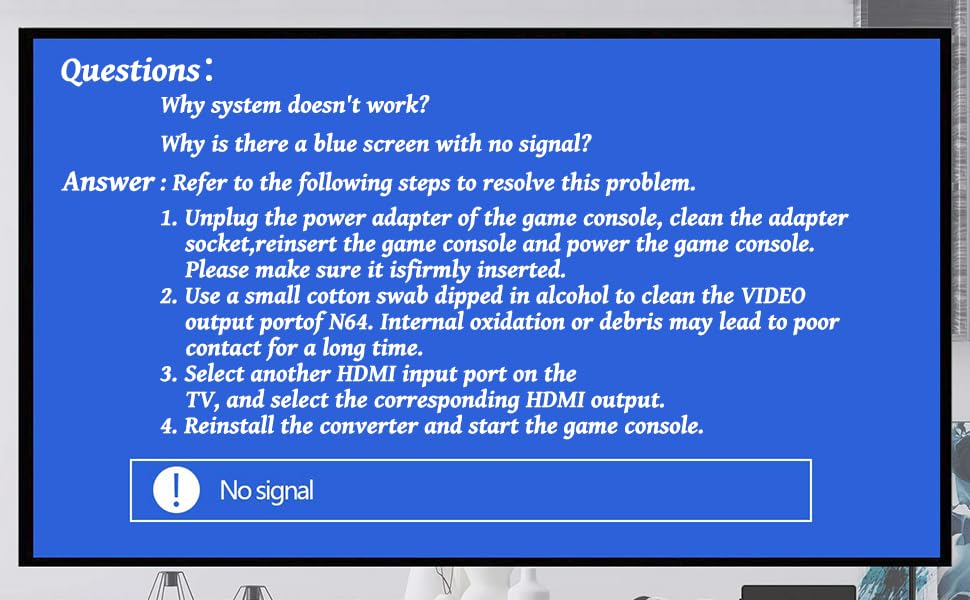 N64 to HDMI Converter Adapter Support 16:9/4:3 Conversion, HDMI Link Cable for N64 /SNES/NGC/SFC（Plug and Play）