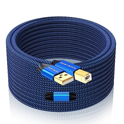 40ft Active USB A to B Cable - High Speed Long Printer USB - size: 40ft, style: USB Type A to Type B Printer Cable