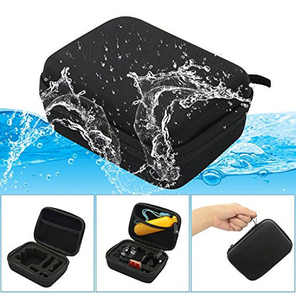 Small Carrying Case Compatible with Gopro Hero 13 12 11 9 8/AKASO EK7000 Brave 4 Brave 7/DJI Osmo Action 5 Pro/ODDV/APEXCAM/Pro Xtreme Action Camera, EVA Storage Bag - color: Case-Small