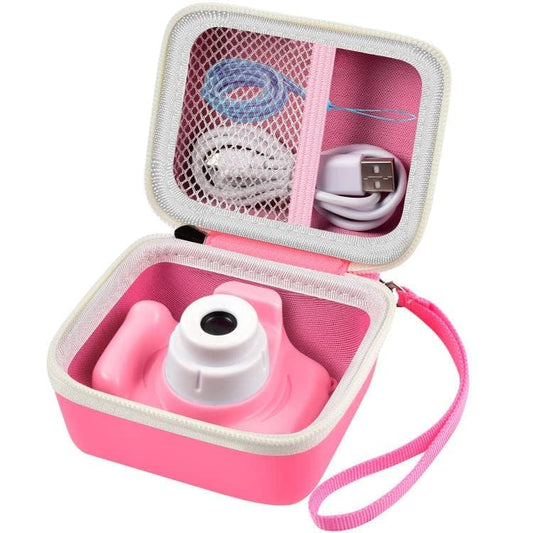 ANKHOH Kids Camera Case for Seckton for Desuccus for PROGRACE for GKTZ for Dylanto for Rindol for One'sMore for HANGRUI Digital Camera Storage Box Holder for Cable Accessory-Bag Only Pink - color: Pink