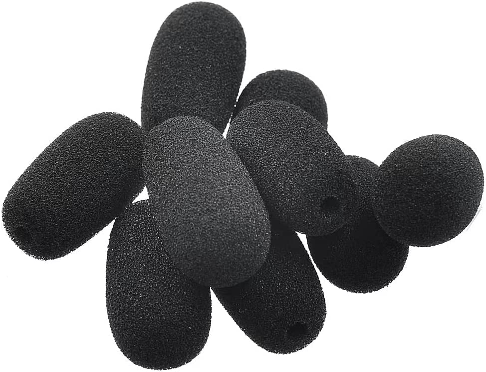Blue Parrott B350 Foam Replacement for BlueParrott B450 B550 C400 S450 B250 B350 Headset Windscreen Mic Cover, 10-Pack
