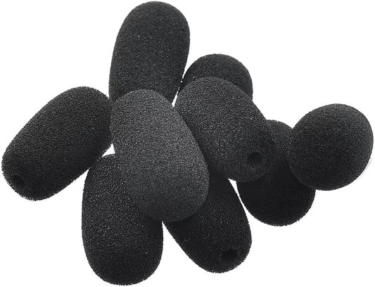 Blue Parrott B350 Foam Replacement for BlueParrott B450 B550 C400 S450 B250 B350 Headset Windscreen Mic Cover, 10-Pack