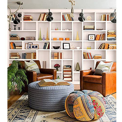 7x5ft White Bookshelf Backdrop Bookcase Backdrop for Office & Home Office Decoration