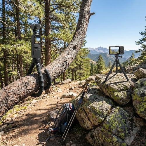 Mini Tripod Flexible Desktop Stand Compact Tripod Compatible with DJI Pocket 3, Action Camera, GoPro Hero, Insta360 X5 X3 X4