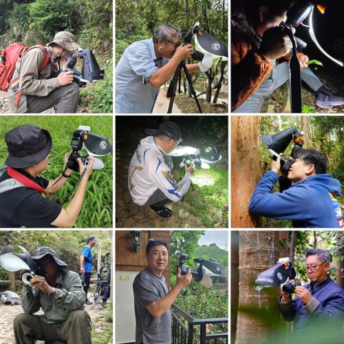Macro Fill Light for Macro Flash Diffuser Softbox, 5V 10W LED White Diffuser Light, Portable Macro Photography Focus Assist Light for Insect Shooting and Close-Up Video - size: macro light